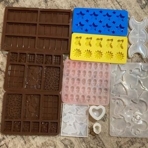 Assorted Silicone Molds for Baking and Crafts